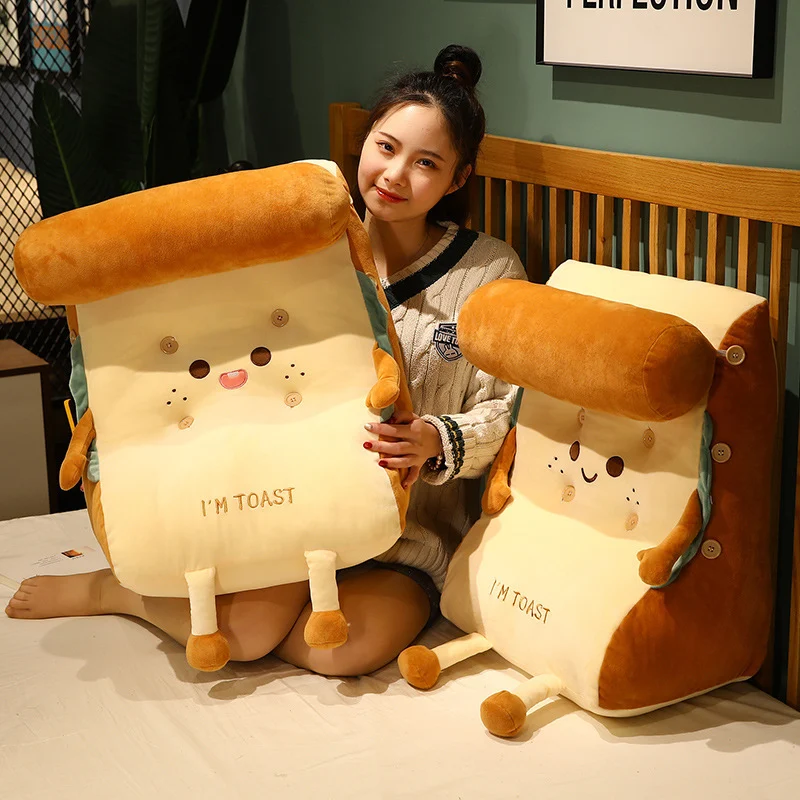 1615361995924.webp 2 Faces Toast Bread Bedside Comfy Cushion Pillow
