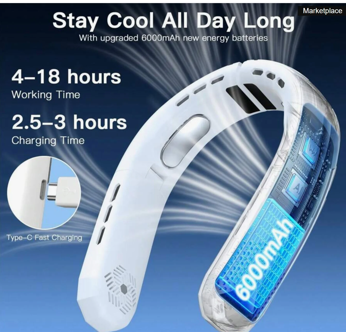 Screenshot_3-7-2025_15577_us.shein.com 360°Cooling Neck Fan Portable Rechargeable With 6000mAh Battery Operated with 3 Speed